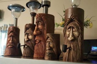 Wood carver Bobby Morrison will be showing at the Shamrock Bakery in Plevna (studio 15)